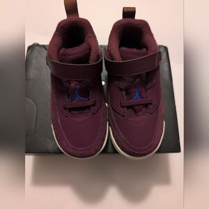 Nike Jordan Spizike Low TD sneakers  bordeaux and hyper royal 9C FQ3952